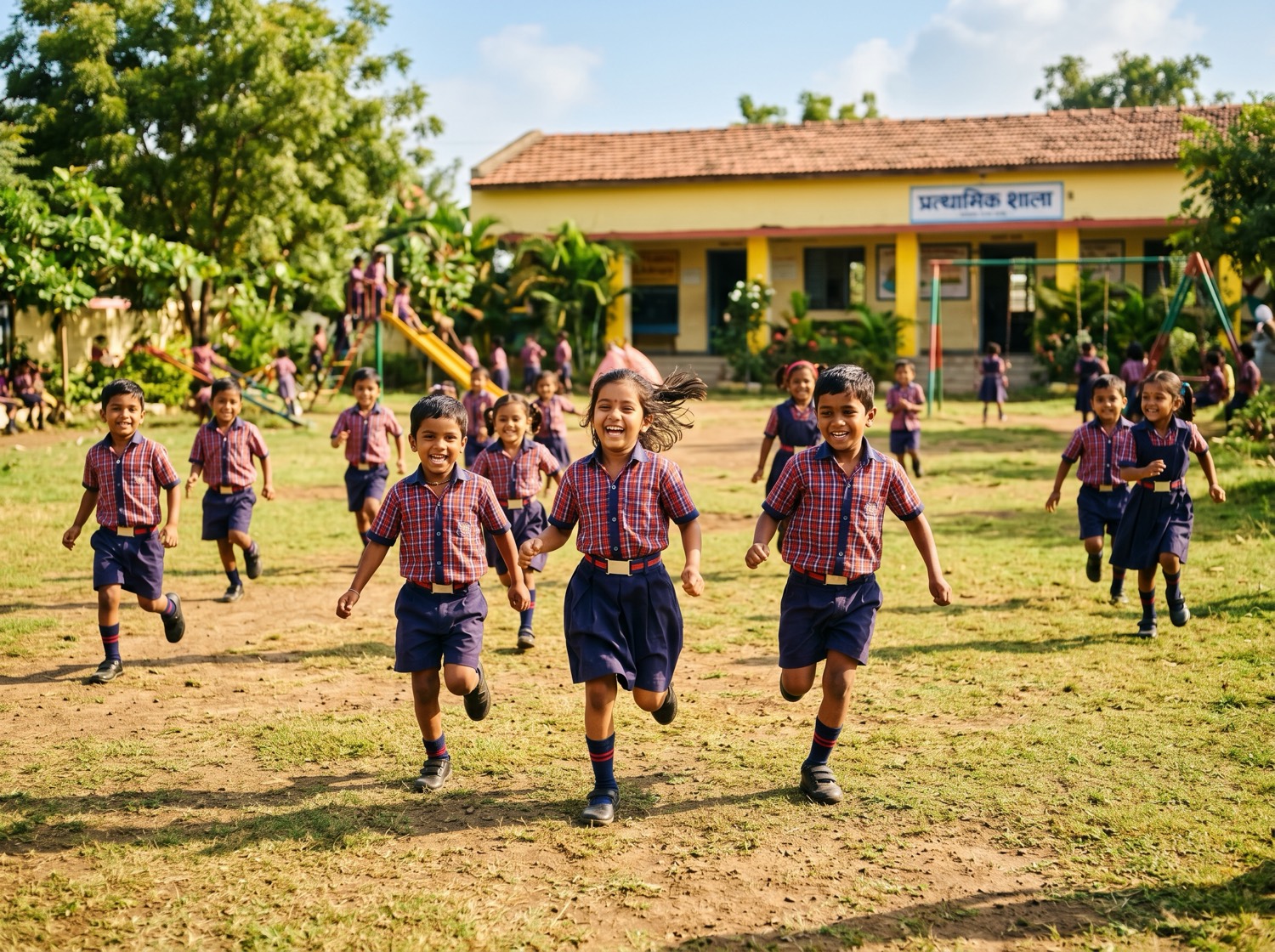 Children playing outdoors at Sprout